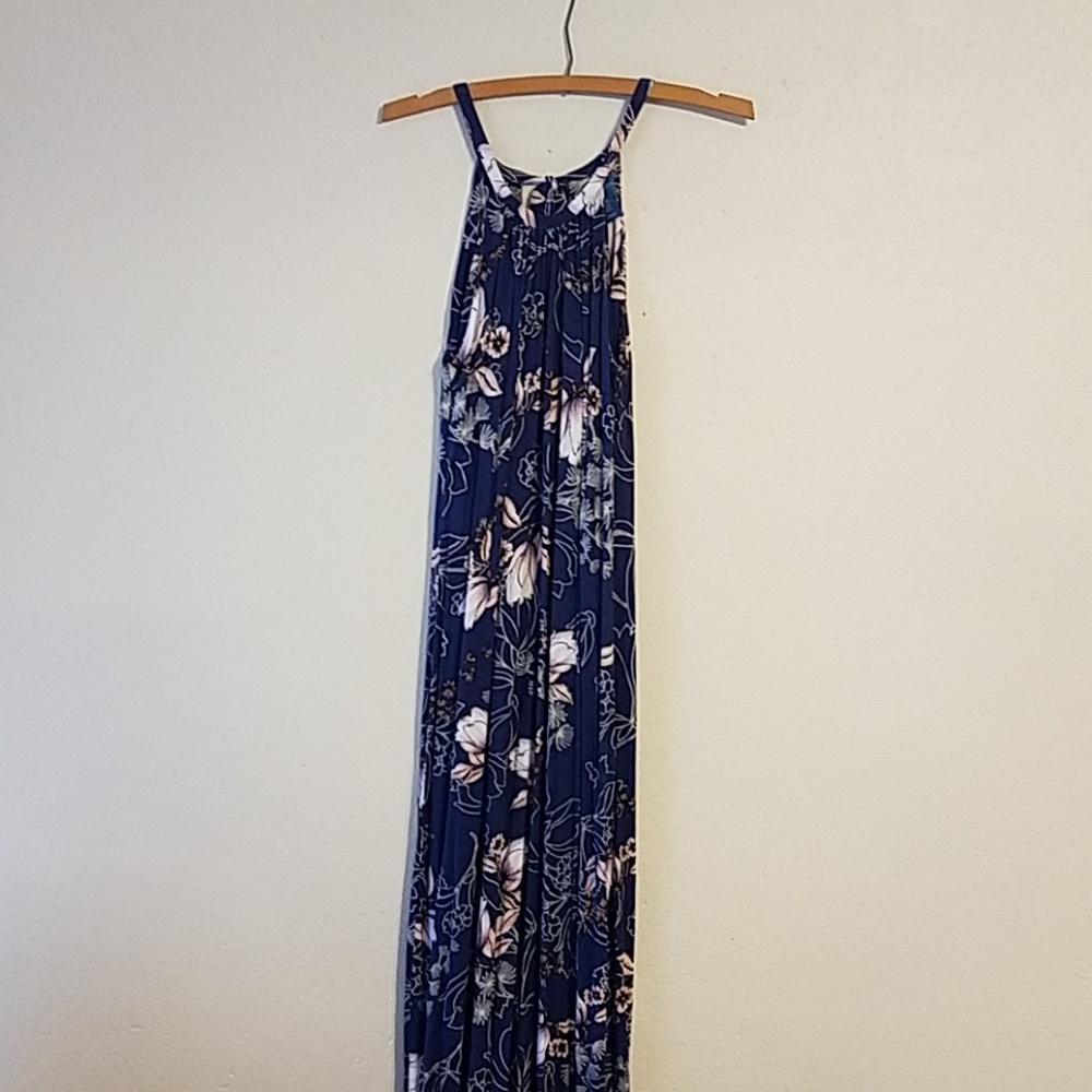 Navy maxi dress